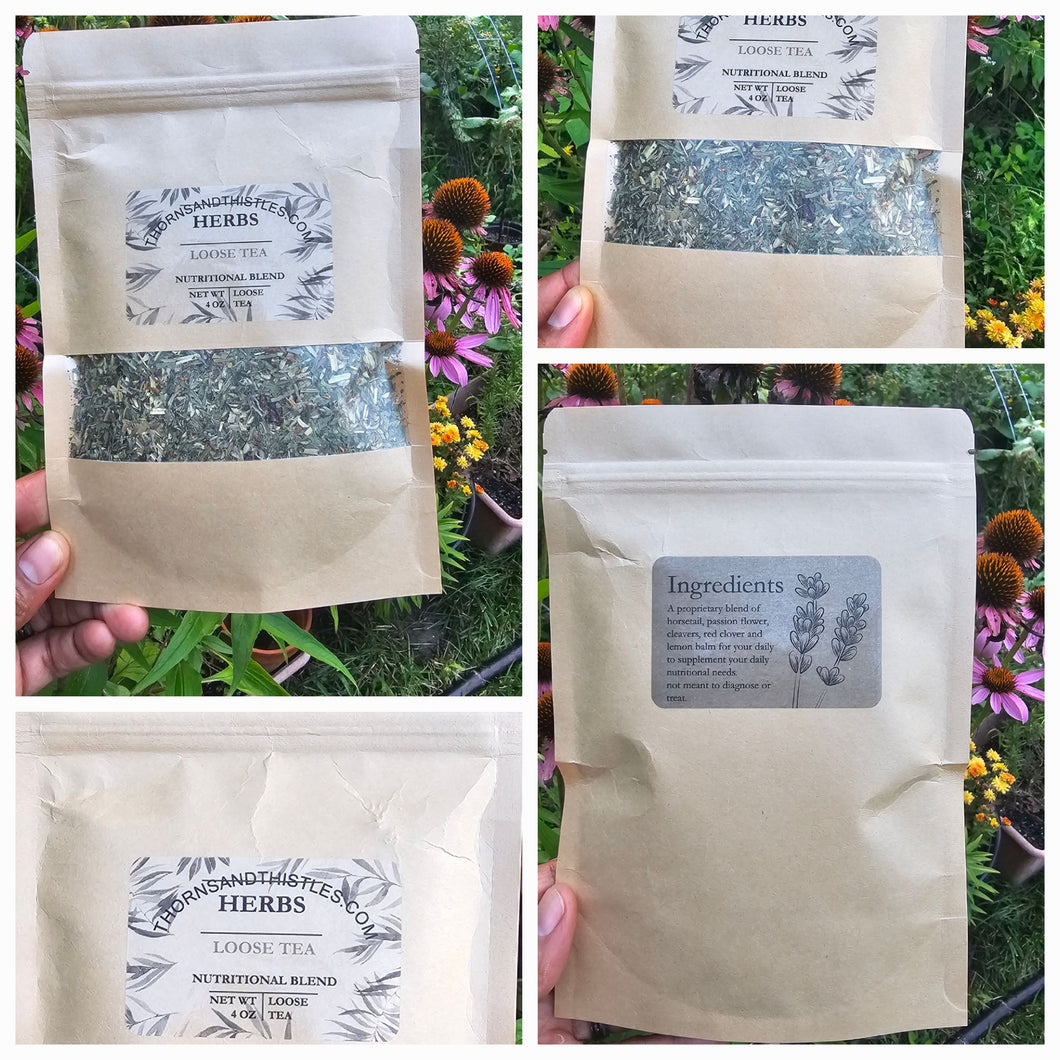 Herbal tea nutritional blend