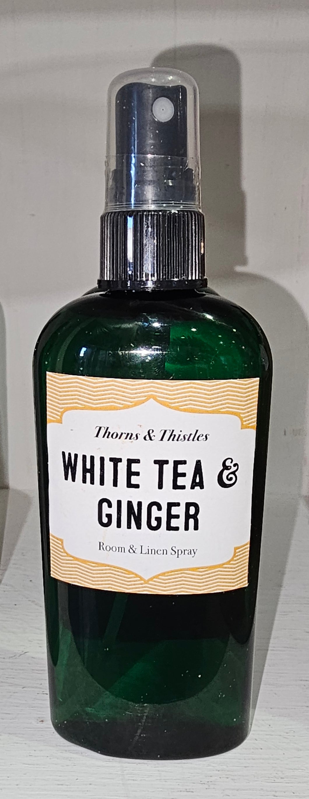 Room and linen spray- white tea & ginger