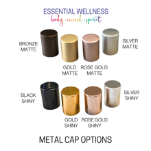 Load image into Gallery viewer, FROSTED PINK Roller Bottle 10/5ml - Choice of Cap &amp; Roller: Bronze Matte / Stainless Steel / 10 ml