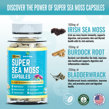 Load image into Gallery viewer, Organic Super Sea Moss Capsules (60 Veg Capsules)