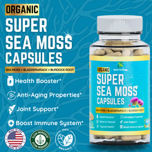 Load image into Gallery viewer, Organic Super Sea Moss Capsules (60 Veg Capsules)