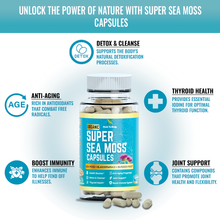 Load image into Gallery viewer, Organic Super Sea Moss Capsules (60 Veg Capsules)