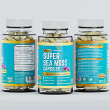 Load image into Gallery viewer, Organic Super Sea Moss Capsules (60 Veg Capsules)