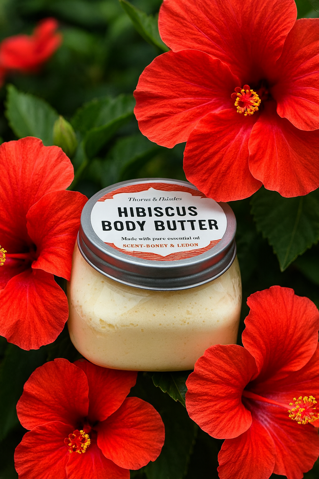 Body butter-Hibiscus infused