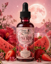 Load image into Gallery viewer, Luna Ruby Infusion Strawberry Moon Body Oil