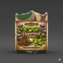 Load image into Gallery viewer, Peppermint Cocoa Handmade Soap